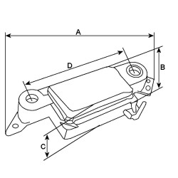 Condensador Para alternador Hitachi LR160-715 / LR160-718H / LR170- 714 / LR170-715