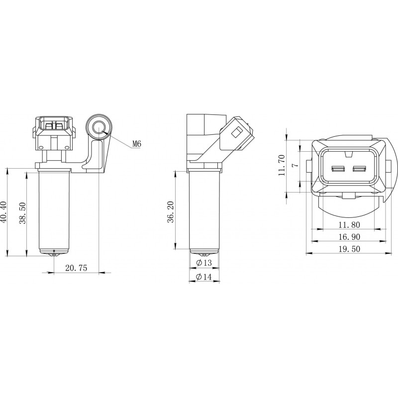 Crankshaft position sensor replacing 0986280480 / 1920LV / 9662221580 / LR004396