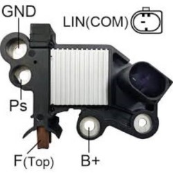 Regulador para alternador Valeo SG12B092 / TG10B025 / TG11C039 / TG11C040 / TG11C041 / TG11C054 / TG11C055