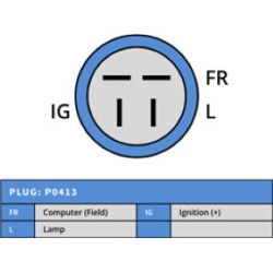 Alternatore Bosch 0986040830 sostituisce 0123115009 / 0123115014 / 31100P45901