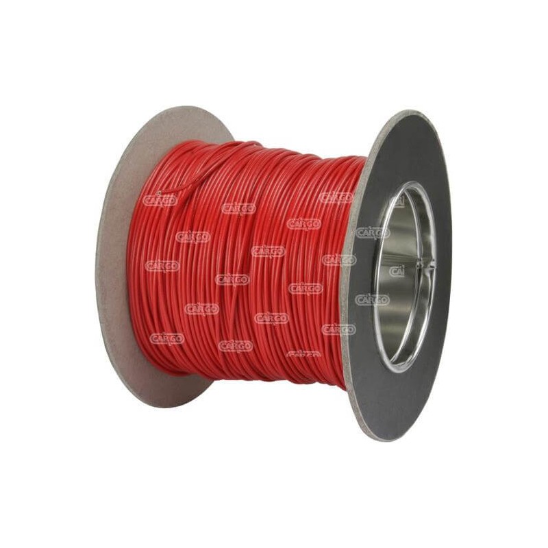Câble 1x0.75 mm² rouge 60 volts / 14 ampères