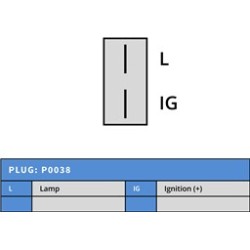 Alternatore sostituisce 1100109 / 1100237 / 1101241 / 1103100 / 1105360 / 1105441