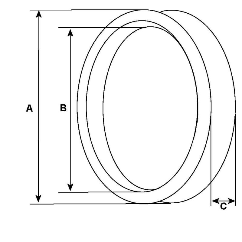 Bague per motorino di avviamento Bosch 0001360049 / 0001410015 / 0001410016