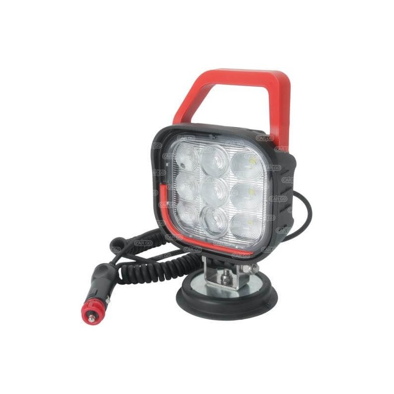 Feu de travail á LED carré  9 LEDS / Voltage 12-36