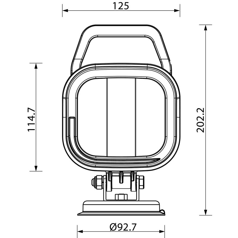 LED Work Lamp Square 9 LEDS / Voltage 12-36