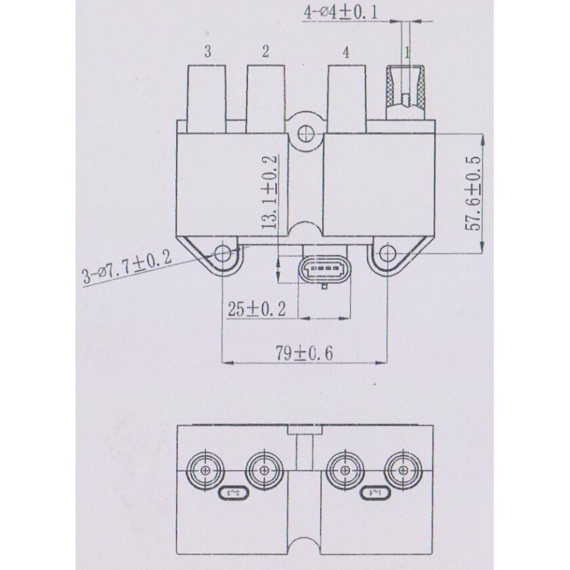 Electronic Ignition Coil replacing 88921374 / 96350585 / 10450424 / 10490192