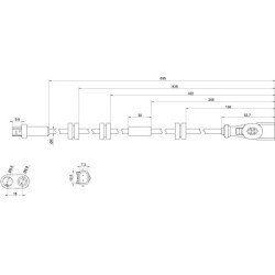 Sensore ABS sostituisce  1514205 / 1894135 / 2094988 per Opel