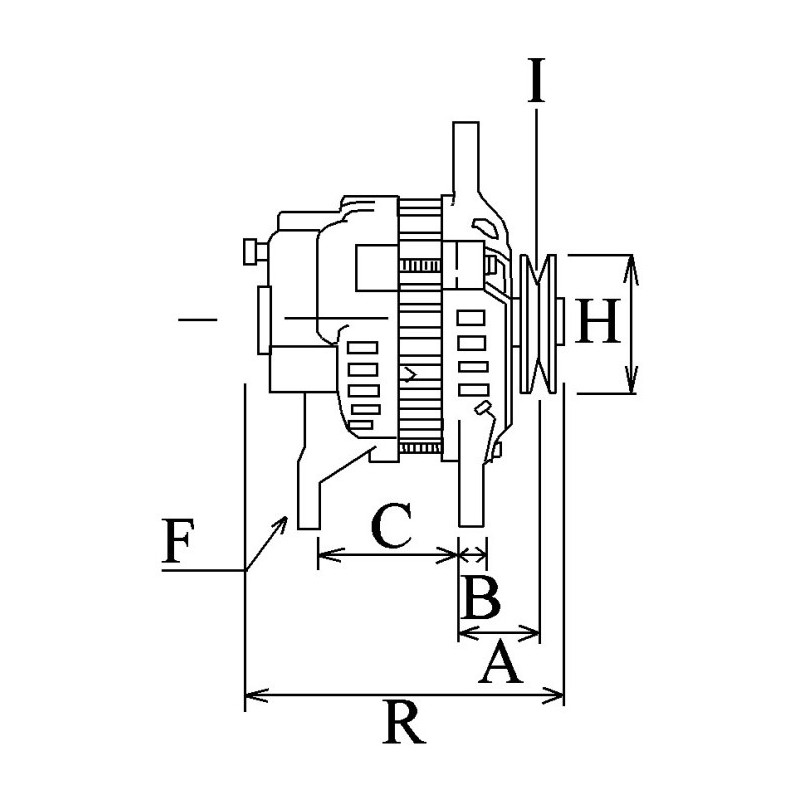 Alternator replacing 101211-0270 / 101211-0271 / 27060-17160 for Land Cruiser