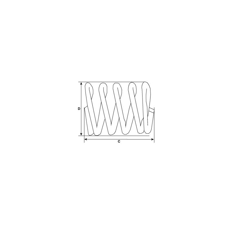 Molla per le spazzole per motorino di avviamento Hitachi S114-348 / S114-348A / S13-100 Molla per le spazzole per motorino di avviamento Hitachi S114-348 / S114-348A / S13-100