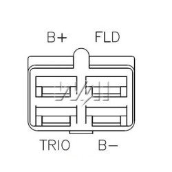 Regulador para alternador Motorola 8AL2011F / 8AL2012F / 8AL2013F / 8AL2014F