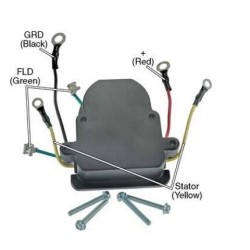 Regulador para alternador Motorola 110-603 / 8MR2069T / 8MR2070T / 8MR2401U