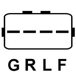 Regulador para alternador Mitsubishi A005TG0991 / A1TA1891 / A1TA1891A