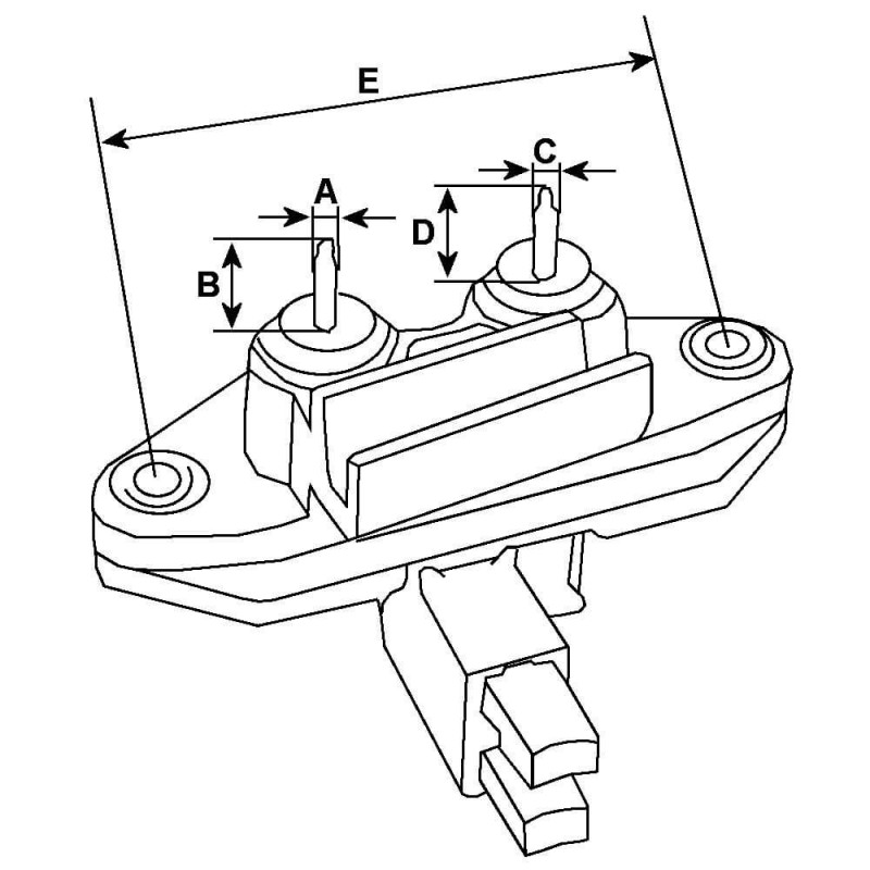 Regler für lichtmaschine Mitsubishi A002TL0091 / A2TX0691 / A3TX0581