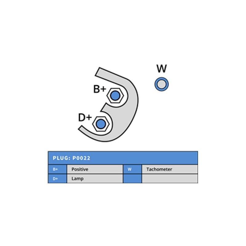 Alternator replacing AAK5536 / IA1141 / STM9291 for VETUS Marine