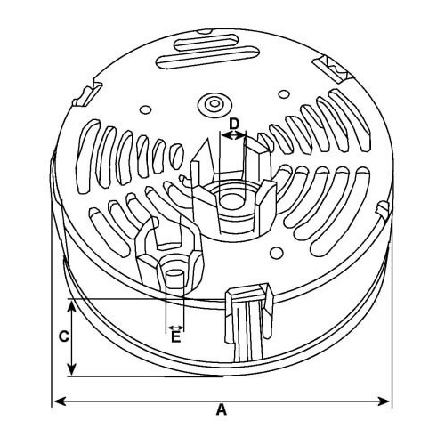 Coperchio per alternatore VALEO FG18T062