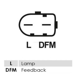 Regulador para alternador Bosch 0124320001 / 0124320002 / 0124325044 / 0124325052