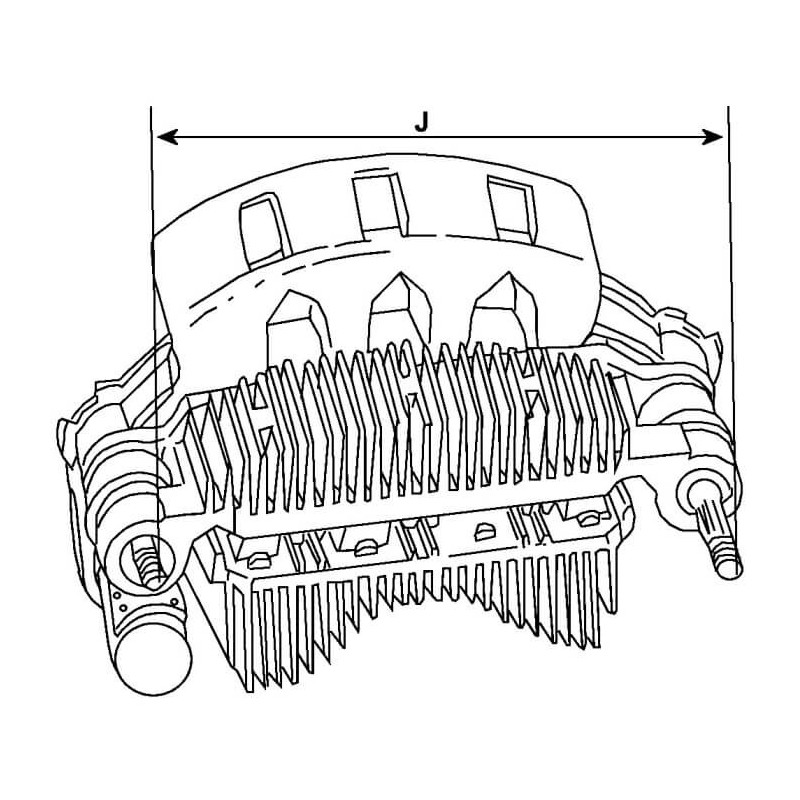 Rectifier for alternator Delco remy 10475039 / 10479384