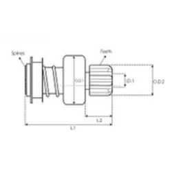 Bendix para arranque  ISKRA / MAHLE 11.131.746 / IS1303