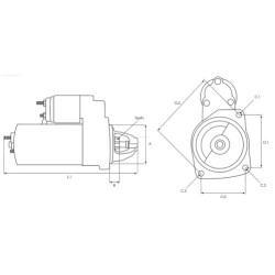 Motor de arranque sustituye0001172402 / 0001172403 / 06L911021 / 06L911021A