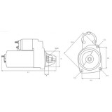 Motorino di avviamento sostituisce 0001172402 / 0001172403 / 06L911021 / 06L911021A