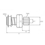 Ritzel für anlasser Bosch 0001109011