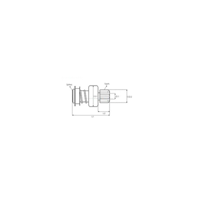 Drive for starter Bosch 0001109011