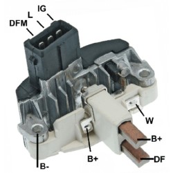 Regulador para alternador Bosch 0120465013 / 0120465014 / 0123315013 / 0123315022