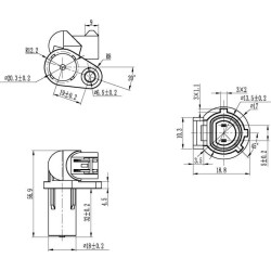 Crankshaft Position Sensor replacing 1232268 / 4402729 / 7700113552 / 8200443891