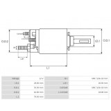 Magnetschalter für anlasser Bosch 9000453004 / 9000453014