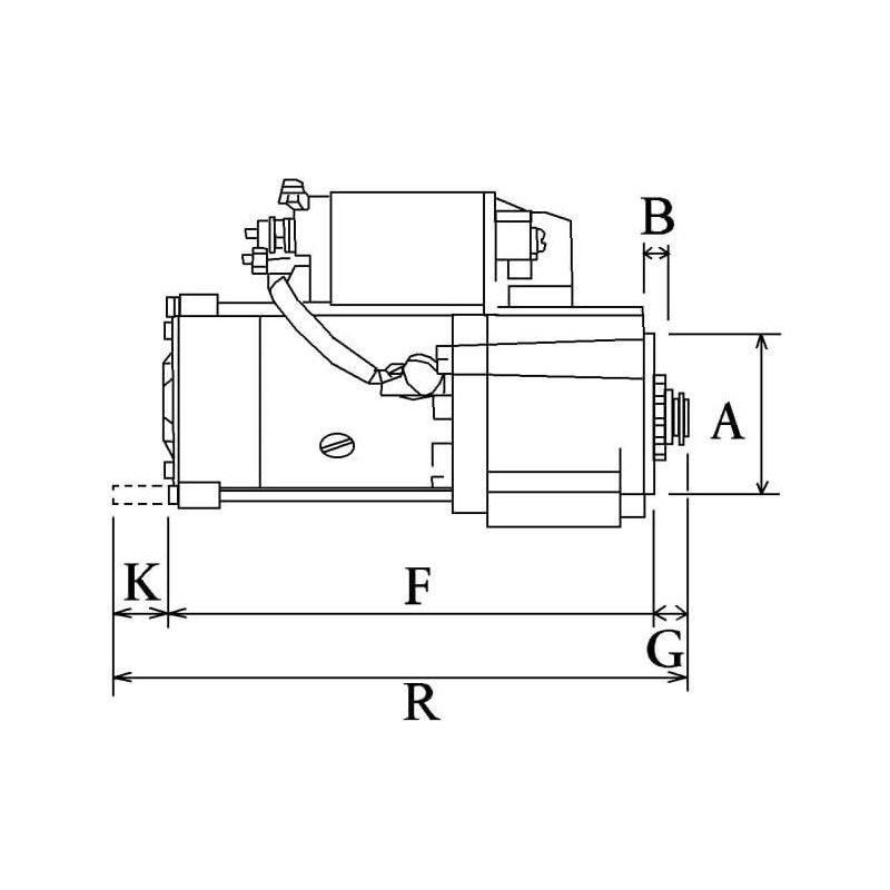 Anlasser ersetzt 0001125057 / 94860420600 / LRS02681 / RAS31548
