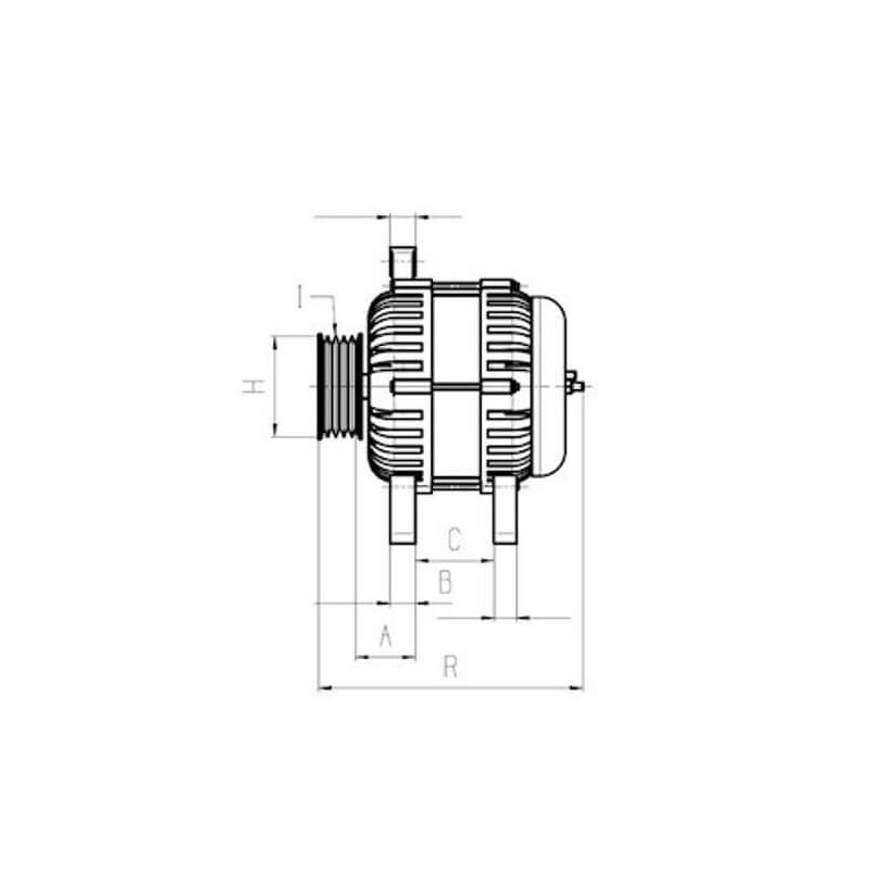 Alternator replacing 0124525216 / ME230743 / LRA04330 / DRA1927