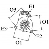 Motorino di avviamento Prestolite sostituisce CAV S11524-1 / CA4524-2 / 1327A421