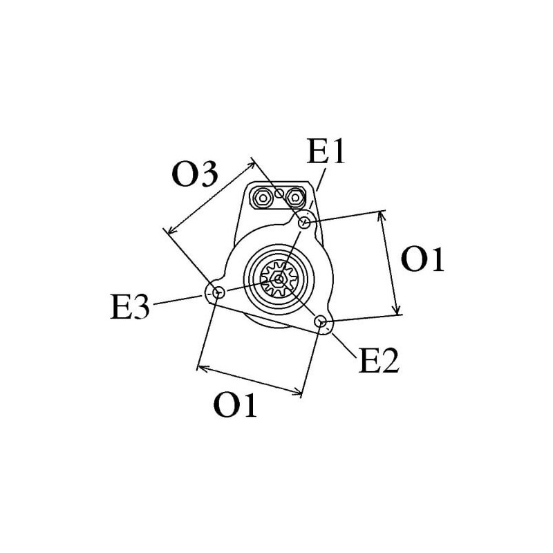 Motorino di avviamento Prestolite sostituisce CAV S11524-1 / CA4524-2 / 1327A421