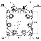 AC compressor replacing 1016093 / DAC8600162 / 7419307