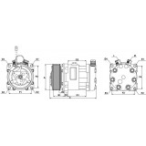 AC compressor replacing SD7H15-4712 / SD7H15-7889 / SD7H15-8027