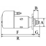 Motorino di avviamento sostituisce 0001414022 / 0001416026 / 19024026