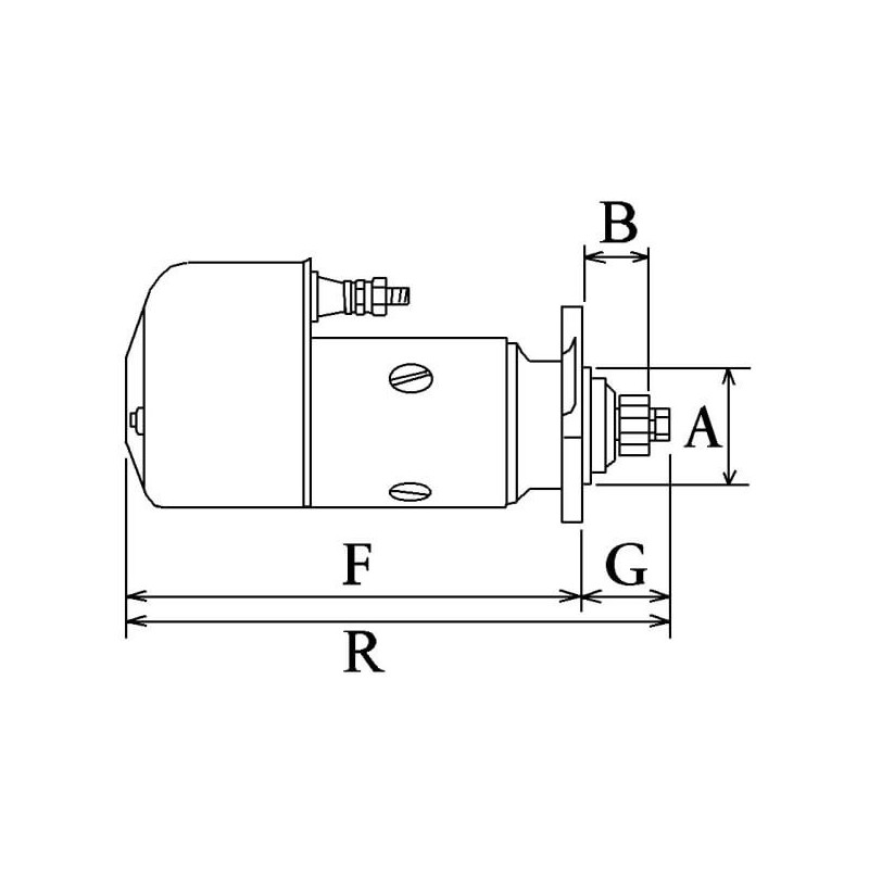 Motorino di avviamento sostituisce 0001414022 / 0001416026 / 19024026