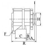 Alternatore sostituisce 104210-1350 / 104210-3020 / 104211-3020