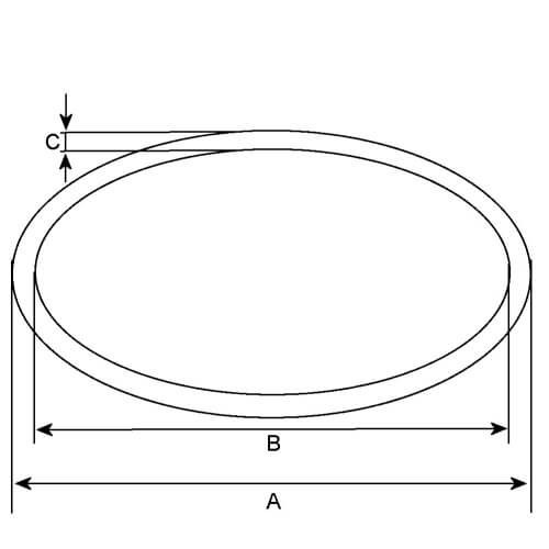 O-ring für Anlasser ersetzt 2000210028 / 1916272