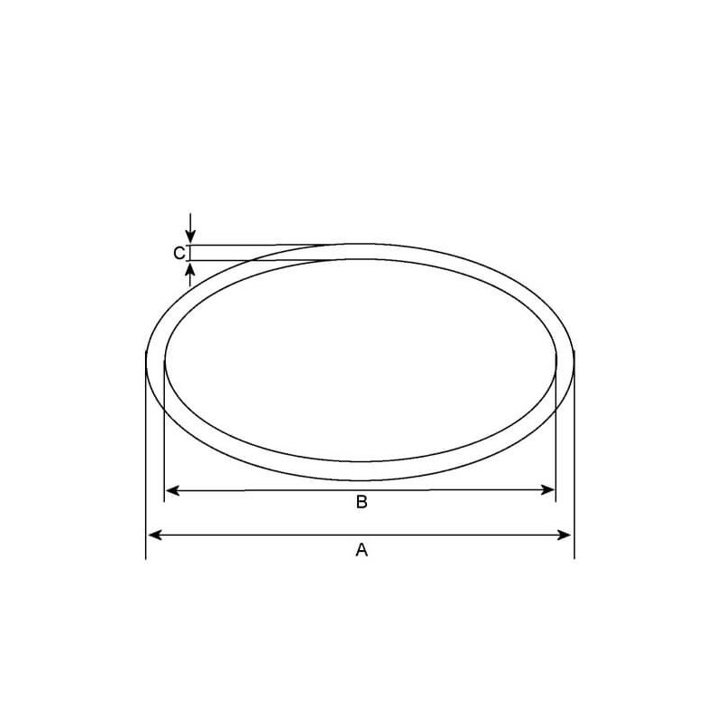 Joint torique para motor de arranque sustituye 2000210028 / 1916272