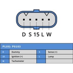 Alternatore sostituisce A4TR6493 / 19091100 / 7421922752 Alternatore sostituisce A4TR6493 / 19091100 / 7421922752