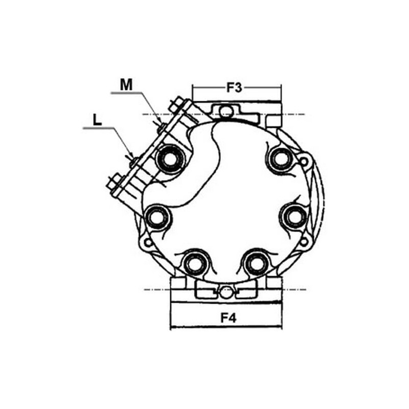 Compressore dell'aria condizionata si sostituisce MSC60CAS / AKC201A083A / AKC011H088