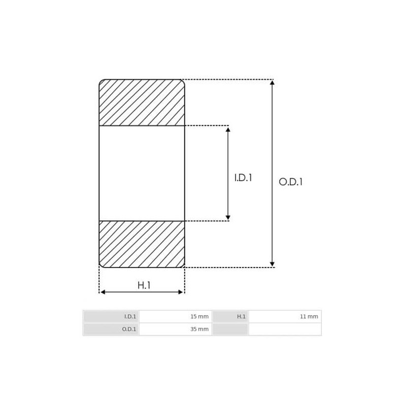 Ball Bearing NSK for alternator Hitachi LR140-119 / LR140-130B