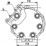 Compressore dell'aria condizionata si sostituisce 4472203464 / RL005441AI / 5005440AF