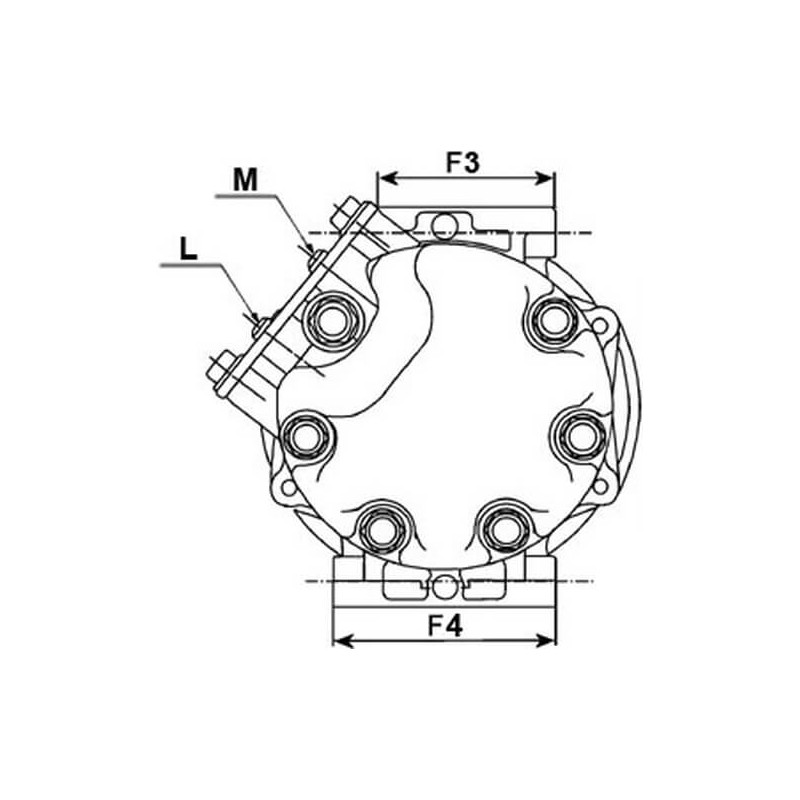 Compressore dell'aria condizionata si sostituisce 4472203464 / RL005441AI / 5005440AF