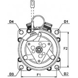 Compressore dell'aria condizionata si sostituisce 4472203464 / RL005441AI / 5005440AF