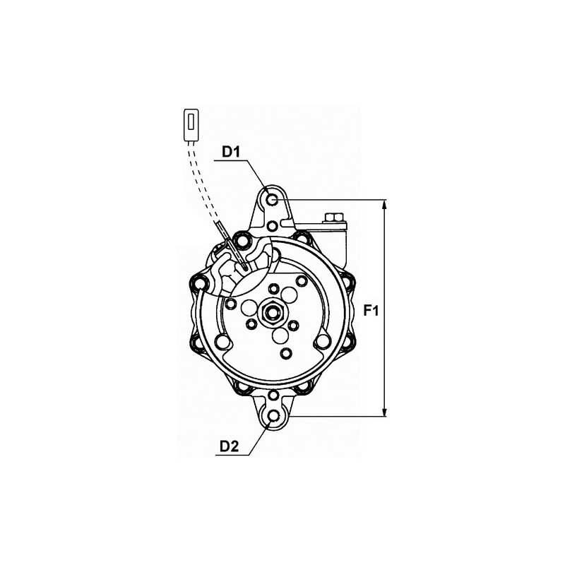 Compressore dell'aria condizionata si sostituisce ACP706 / 55116906AA / 55115907AB