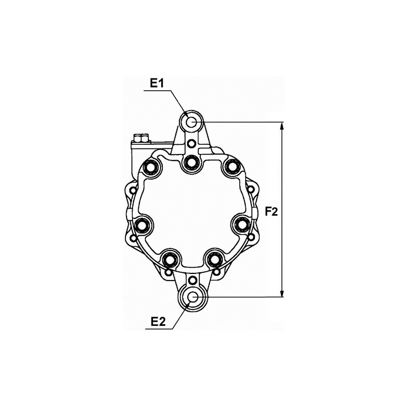 Compressore dell'aria condizionata si sostituisce ACP706 / 55116906AA / 55115907AB