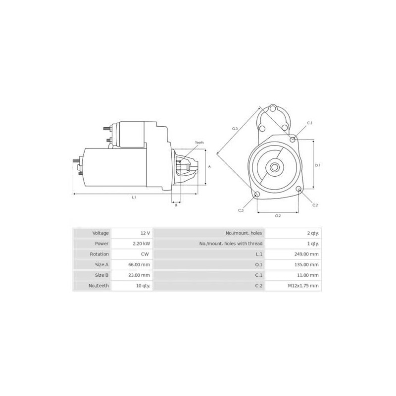 Anlasser ersetzt TS22E45 / 059911021D / 059911021DX