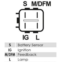 Regulador para alternador Denso 104210-8000 / 104210-8010